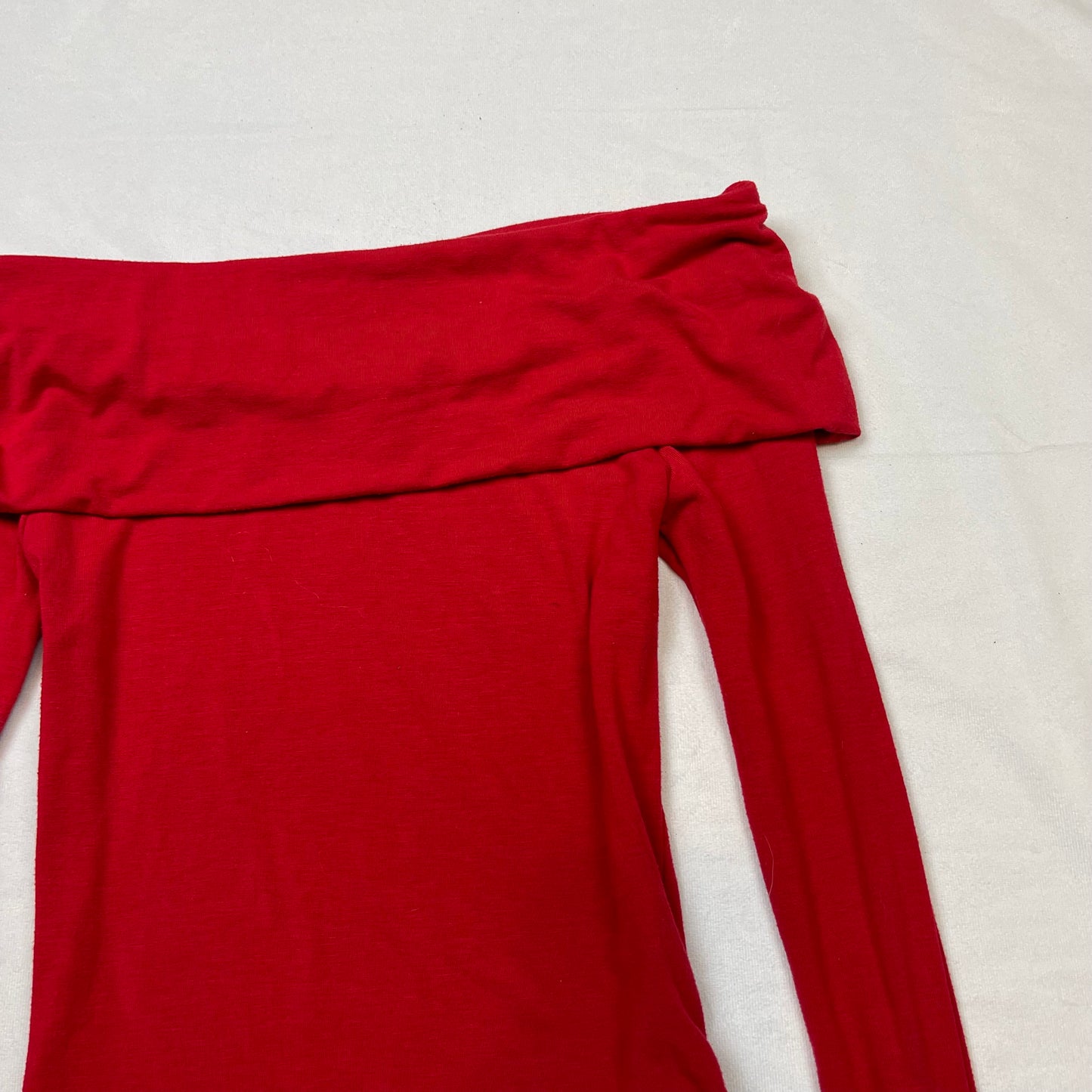 Y2K fold over off the shoulder top (XS)