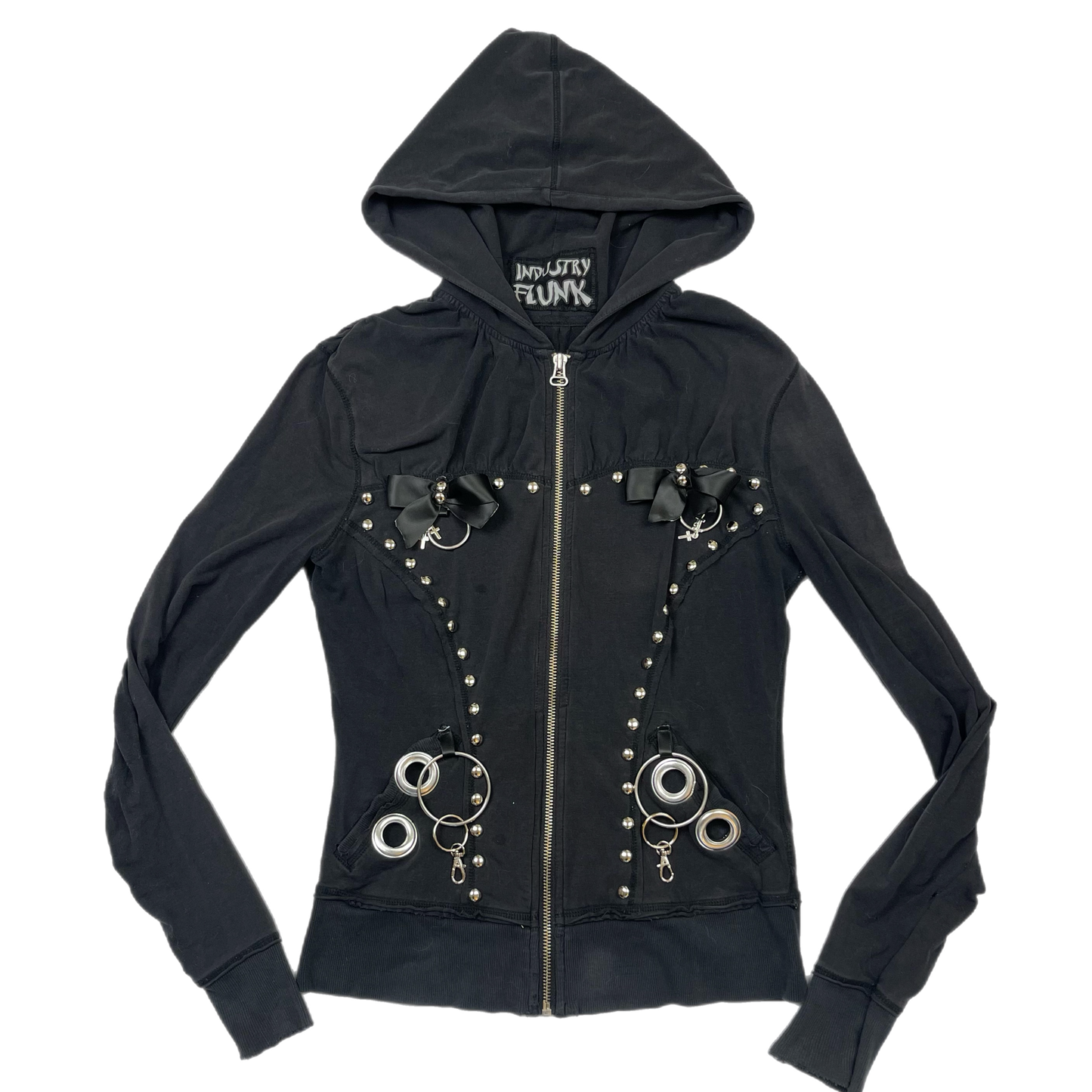 Upcycled hardware galore hoodie (S)