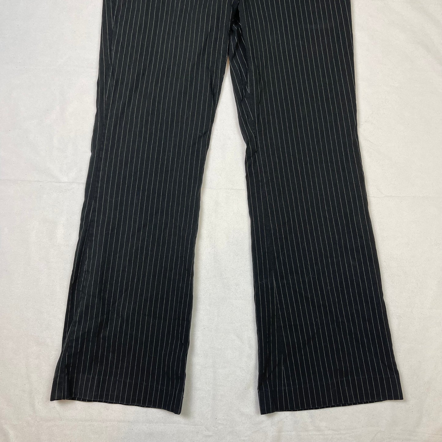 Grunge pinstripe low rise pants (28”)