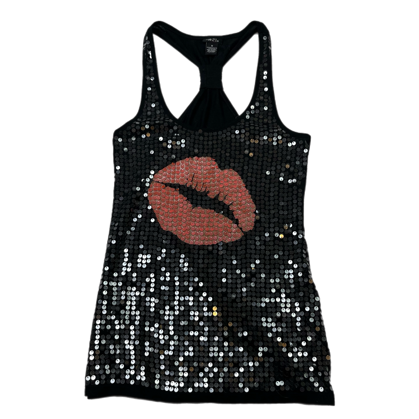 Y2K kiss sequence razor back top (M)