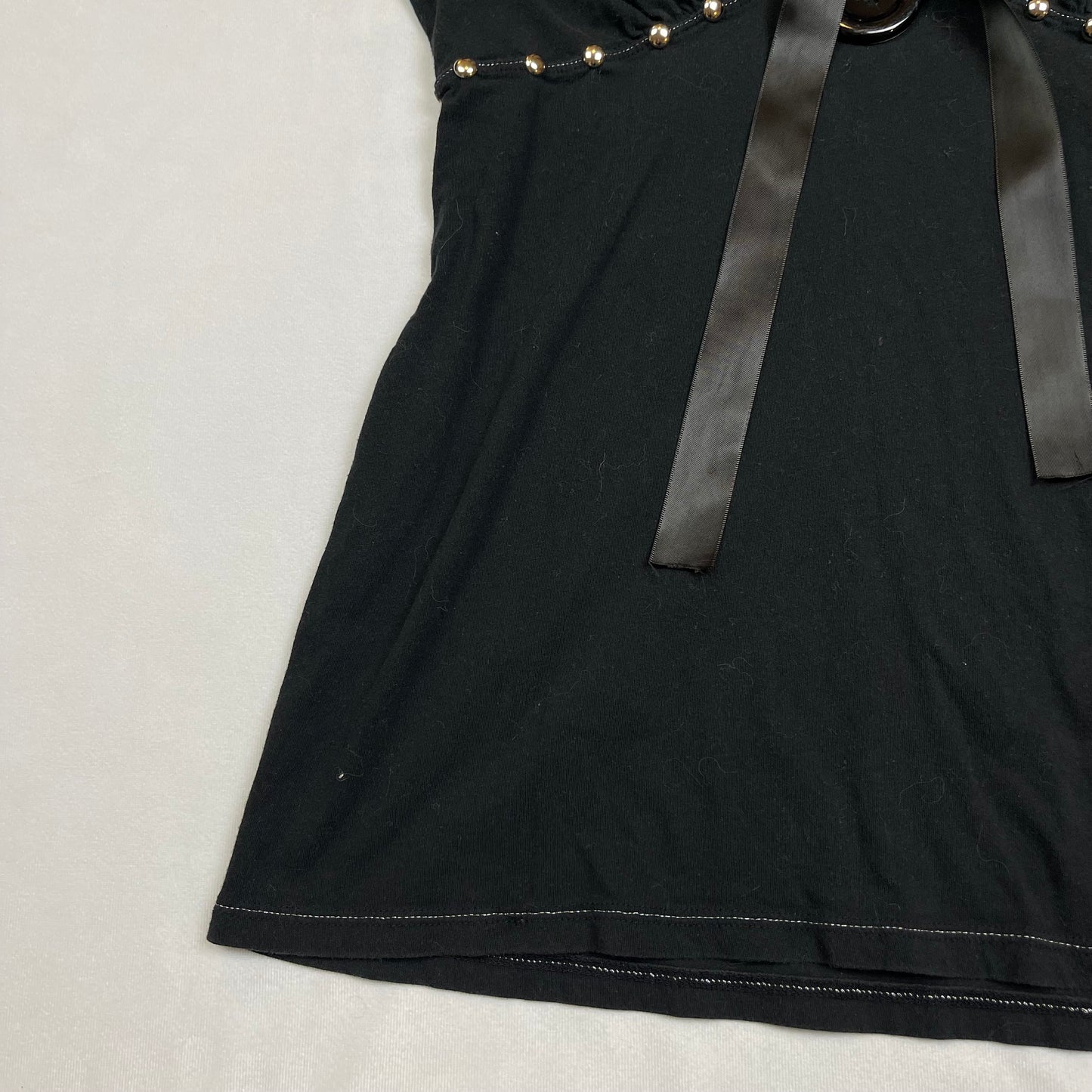 Upcycled studded babydoll top (XL)