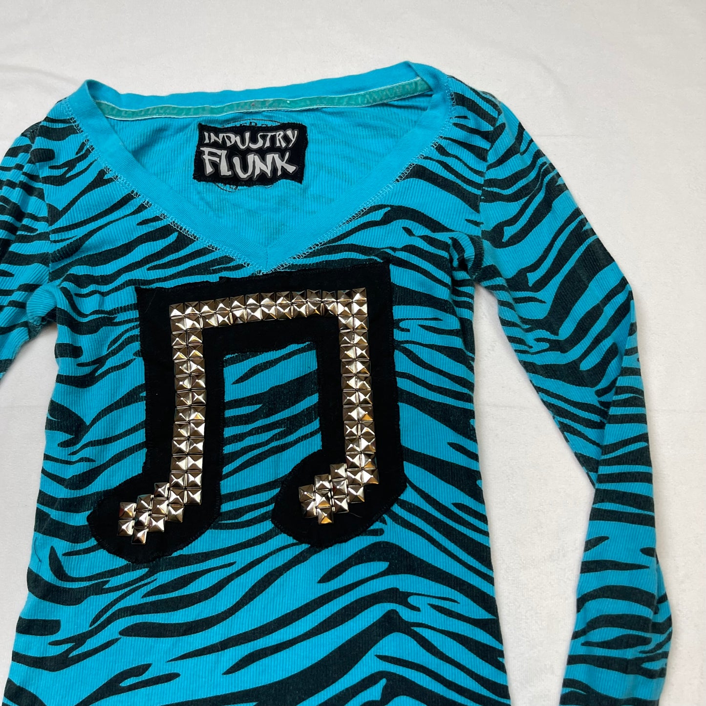 Scene upcycled music note top (S)