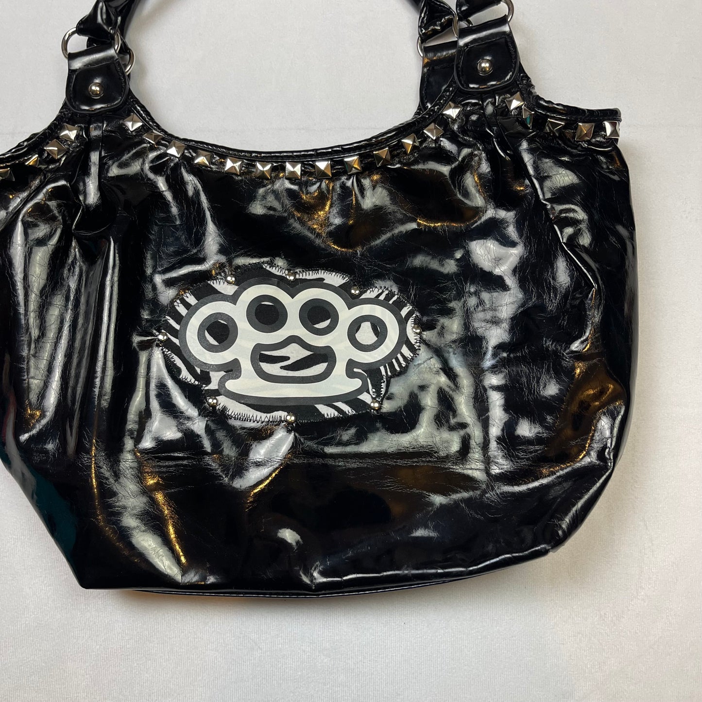 Emo upcycled pleather purse
