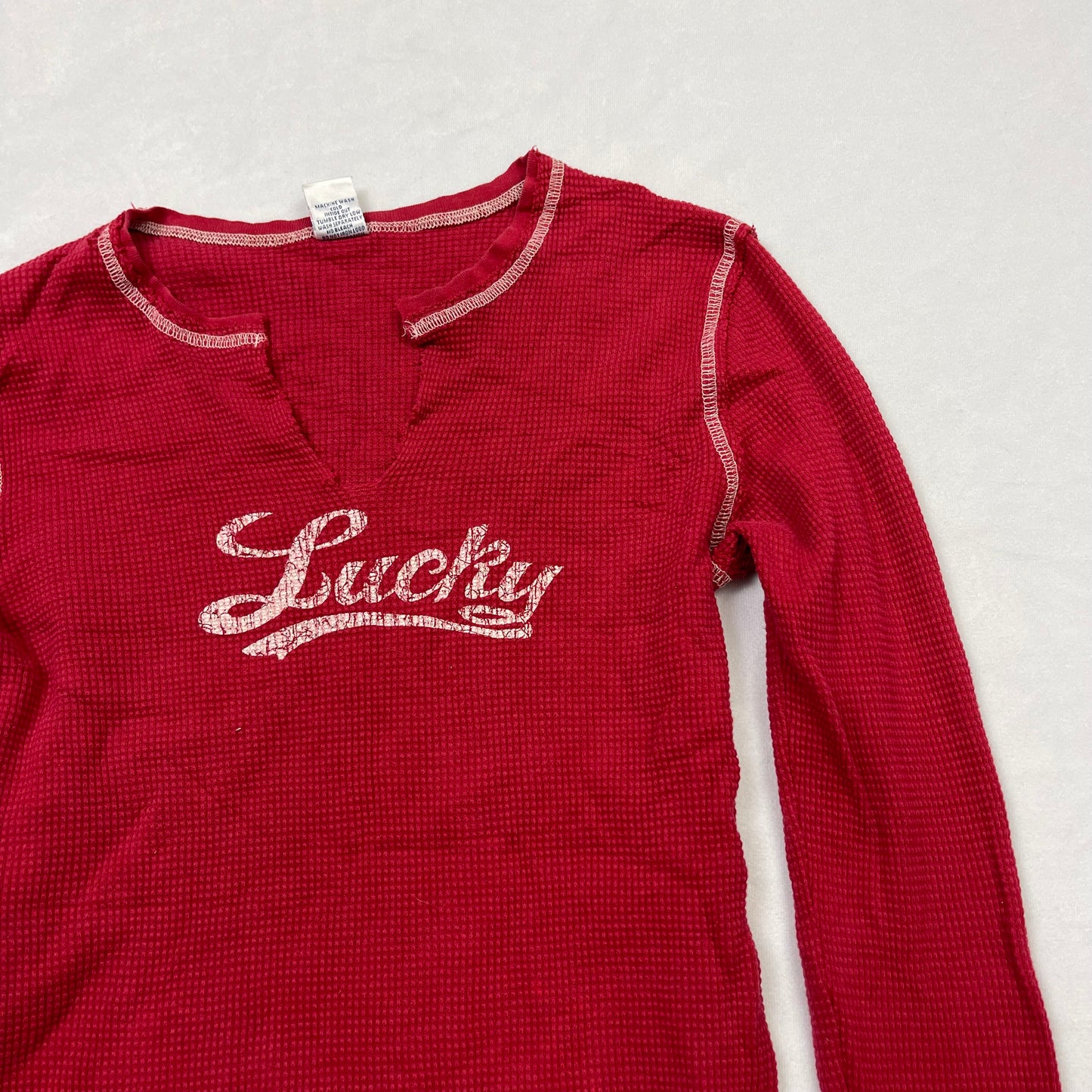 Y2K lucky brand graphic top (L)