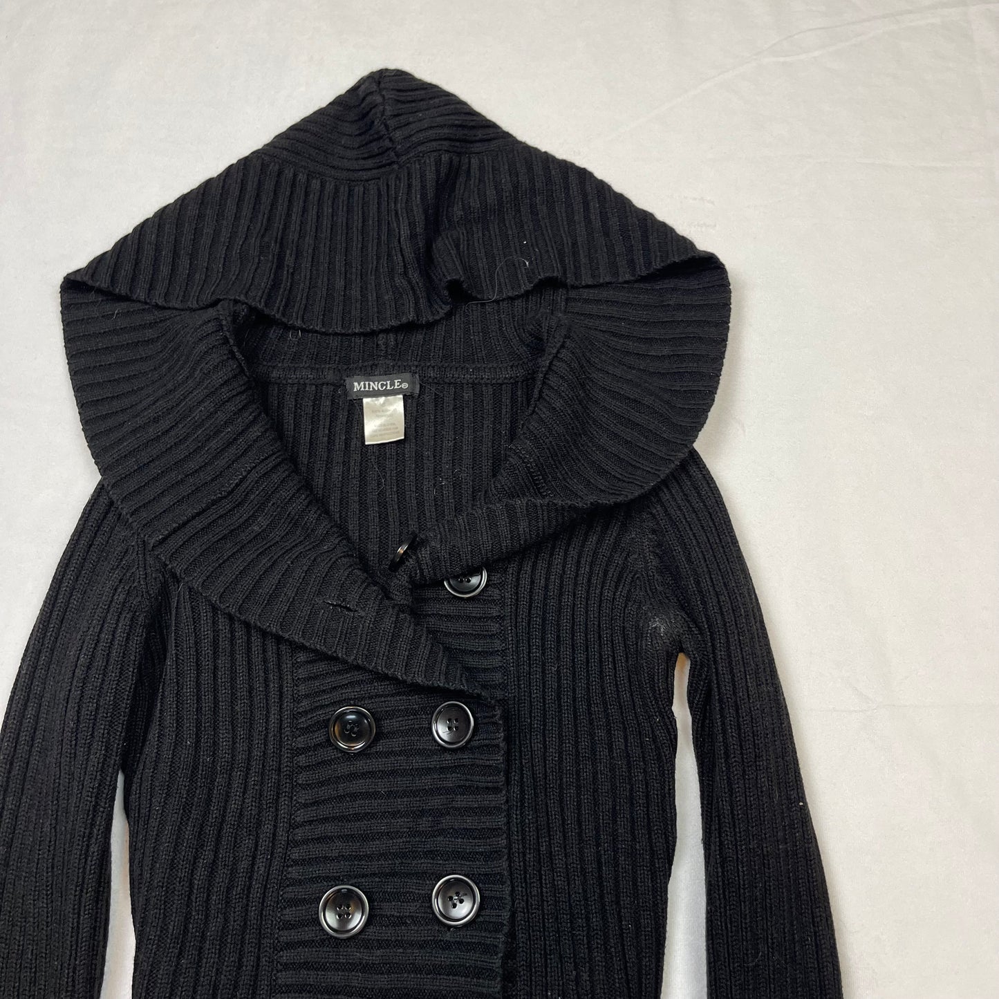 Grunge button knit cardigan (S)