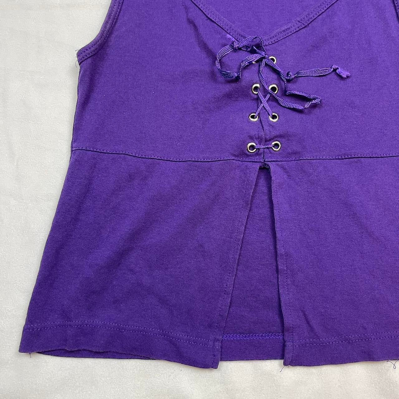 Y2K tie up slit top (M)