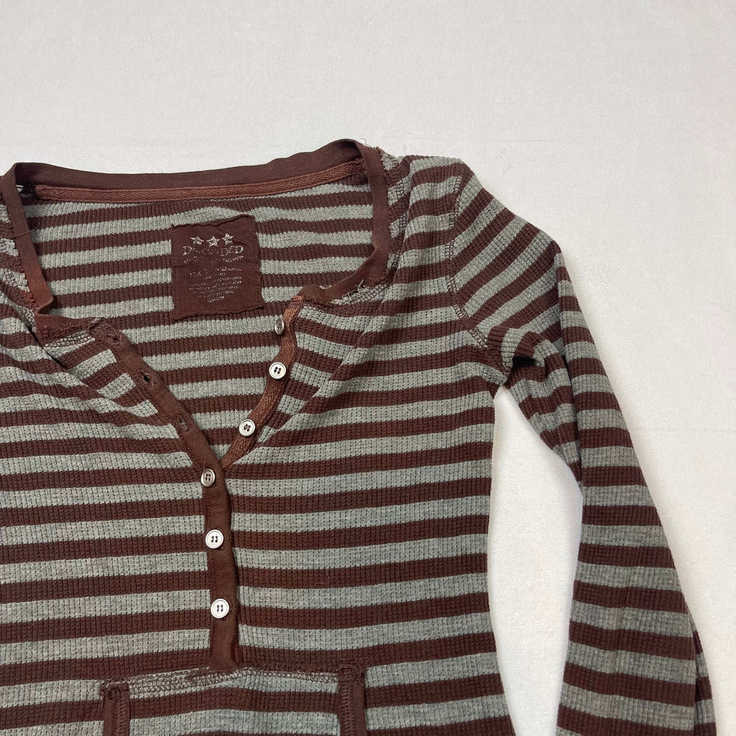 Emo thermal hoodie pocket top (S)