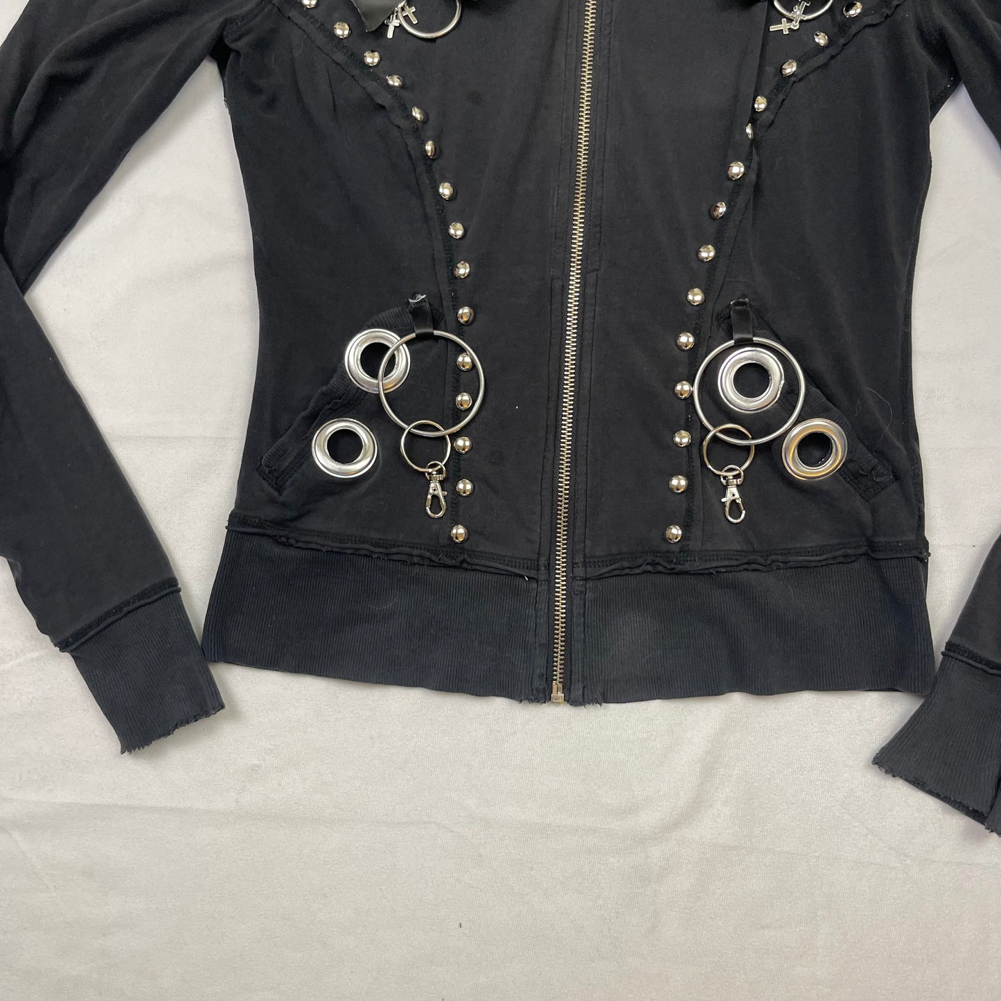 Upcycled hardware galore hoodie (S)