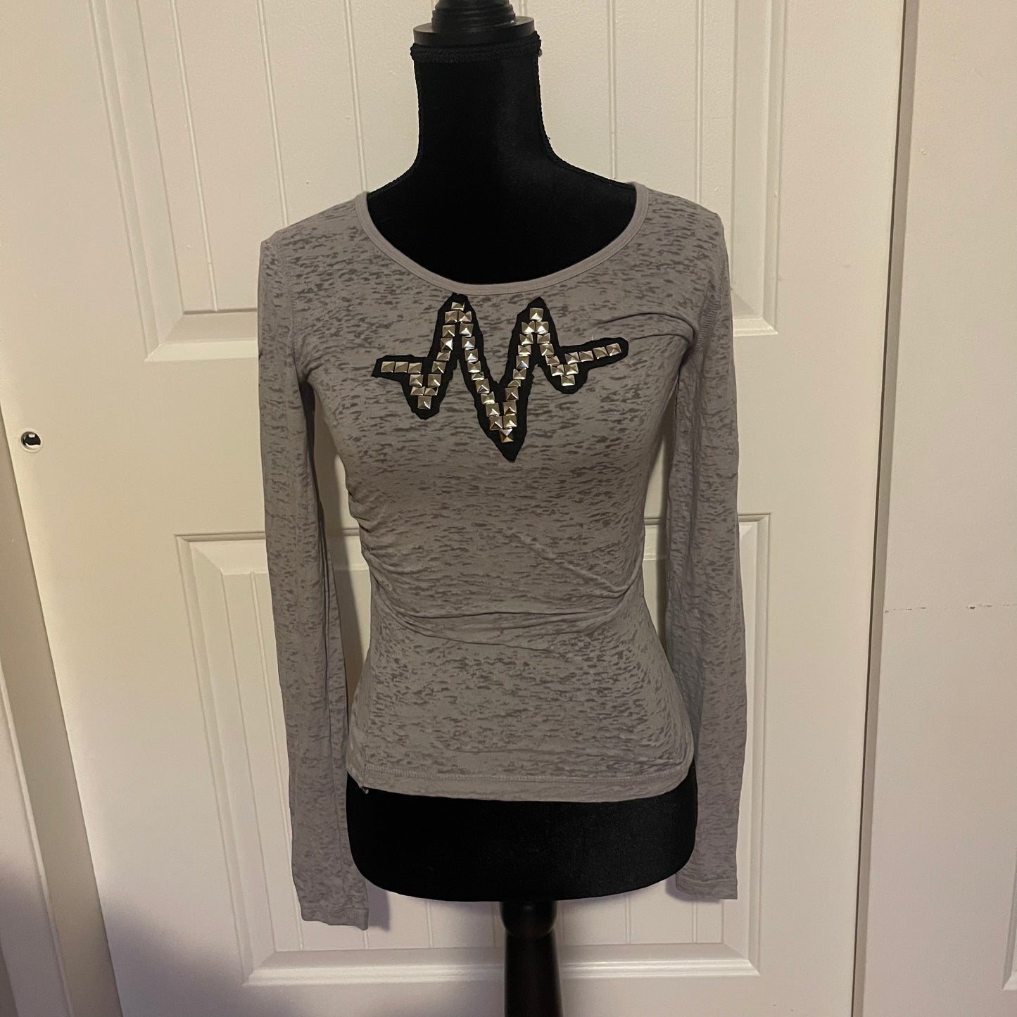 Emo upcycled stud top (S)
