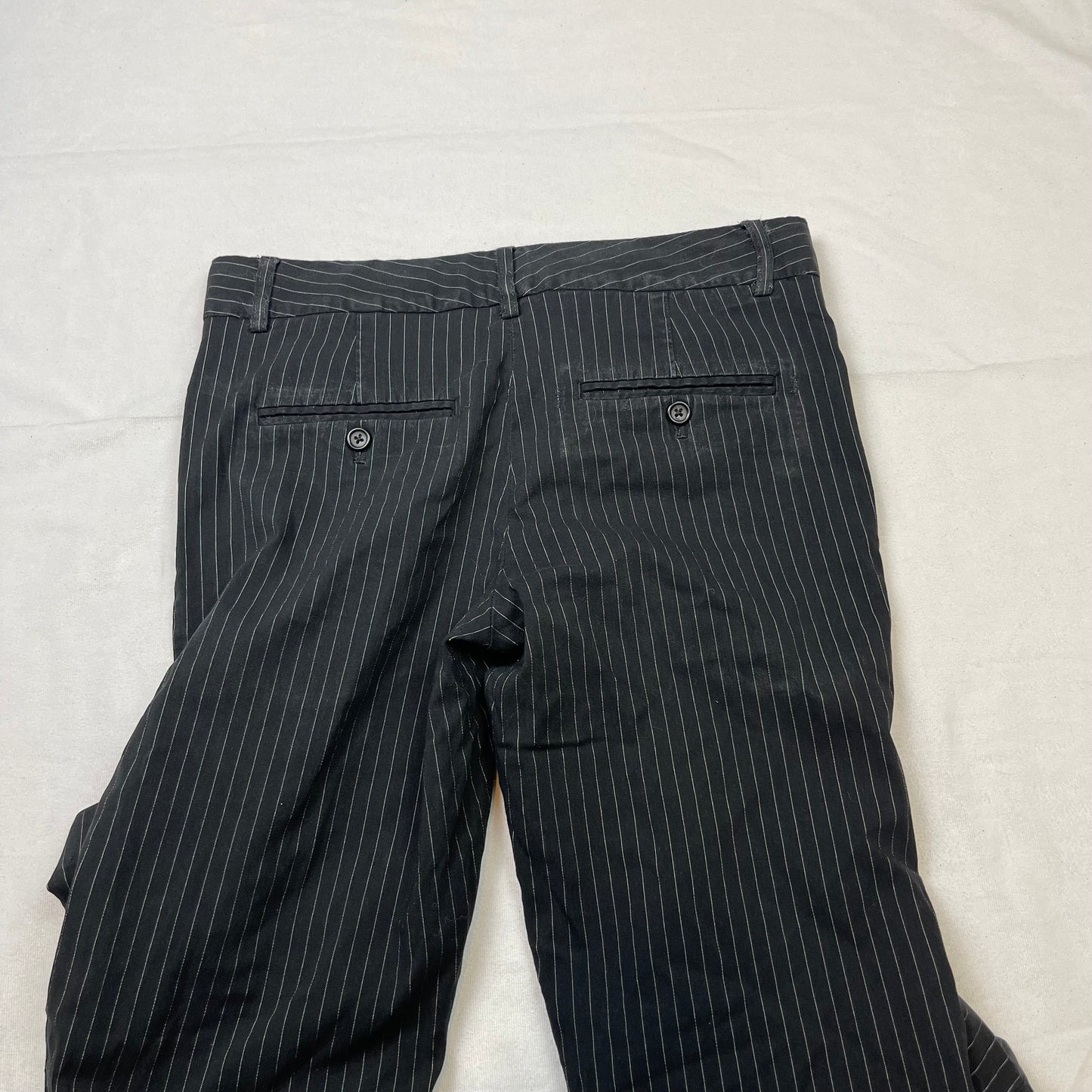 Grunge pinstripe low rise pants (28”)