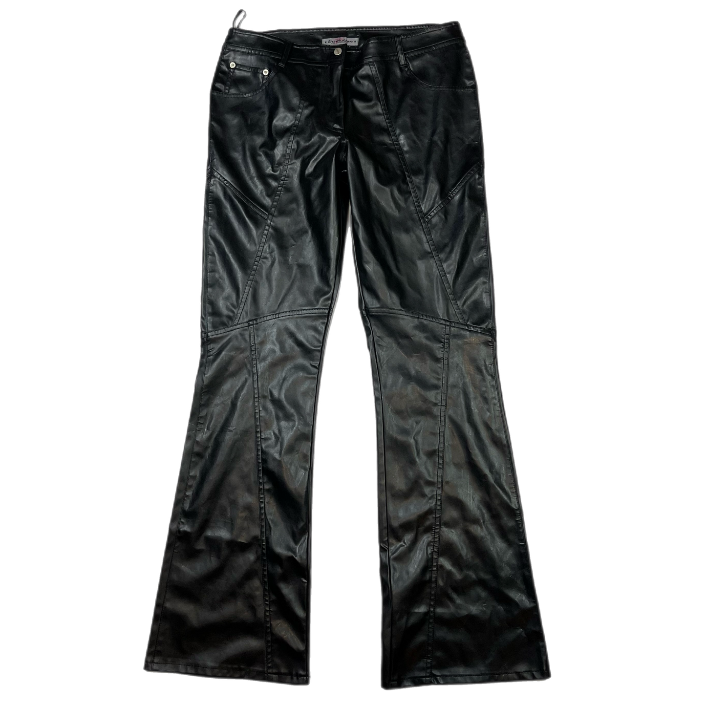 Vintage Rave pleather low rise pants (30”)