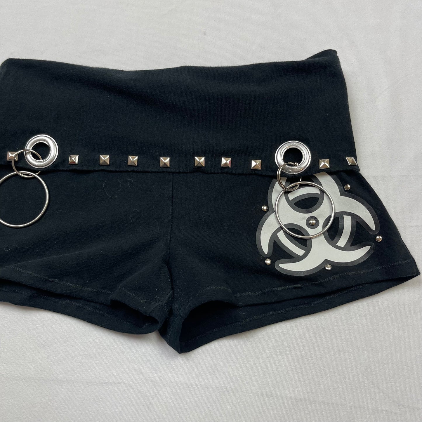 Emo upcycled micro shorts (M)