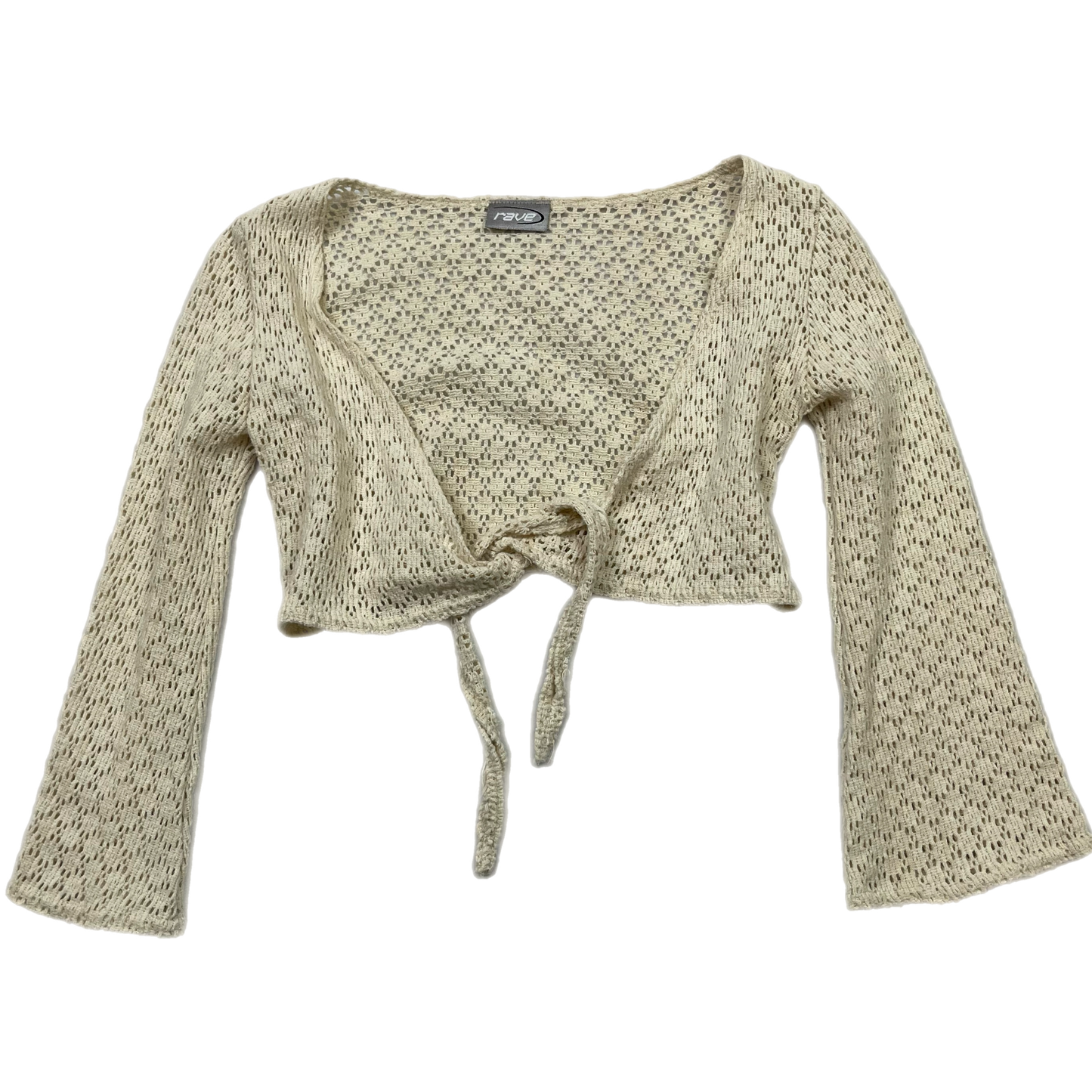 Y2K crochet tie up top (XS)