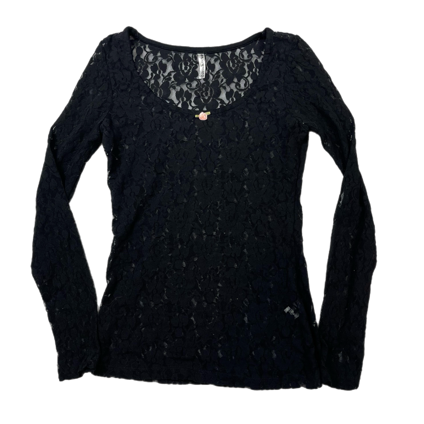 Coquette lace sheer top (S)
