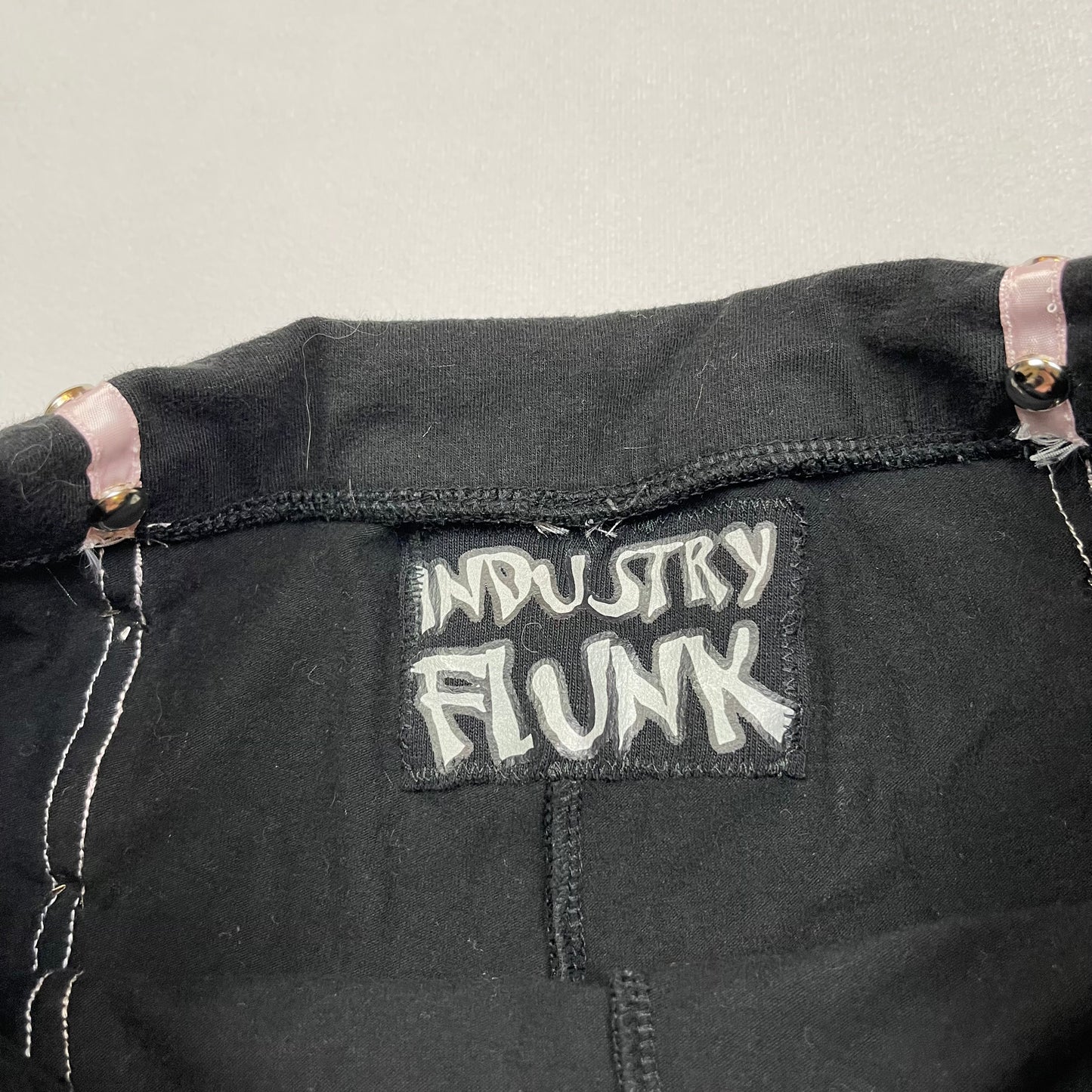 Upcycled fold over mini shorts (S)