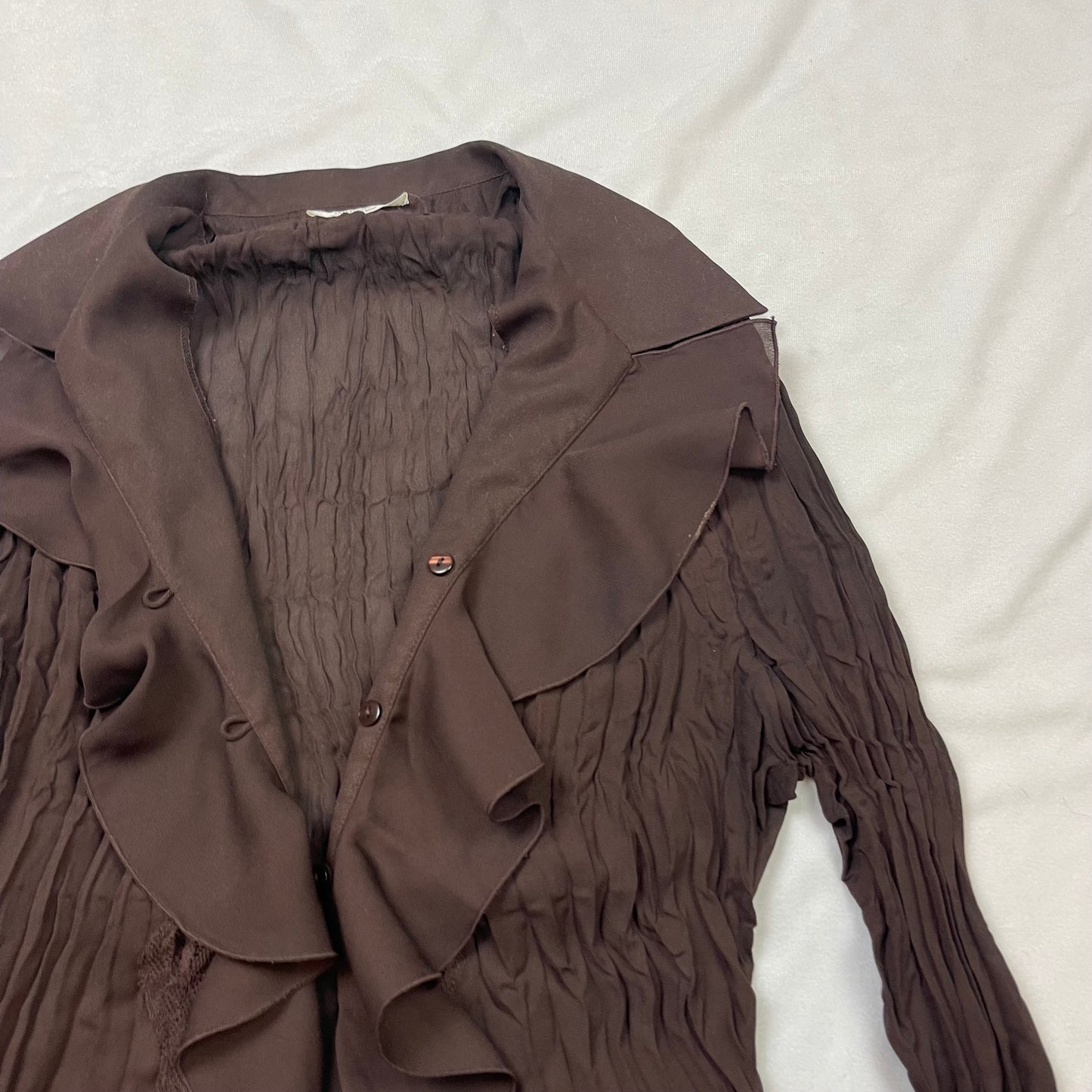 Whimsygoth mesh flowy blouse (L)