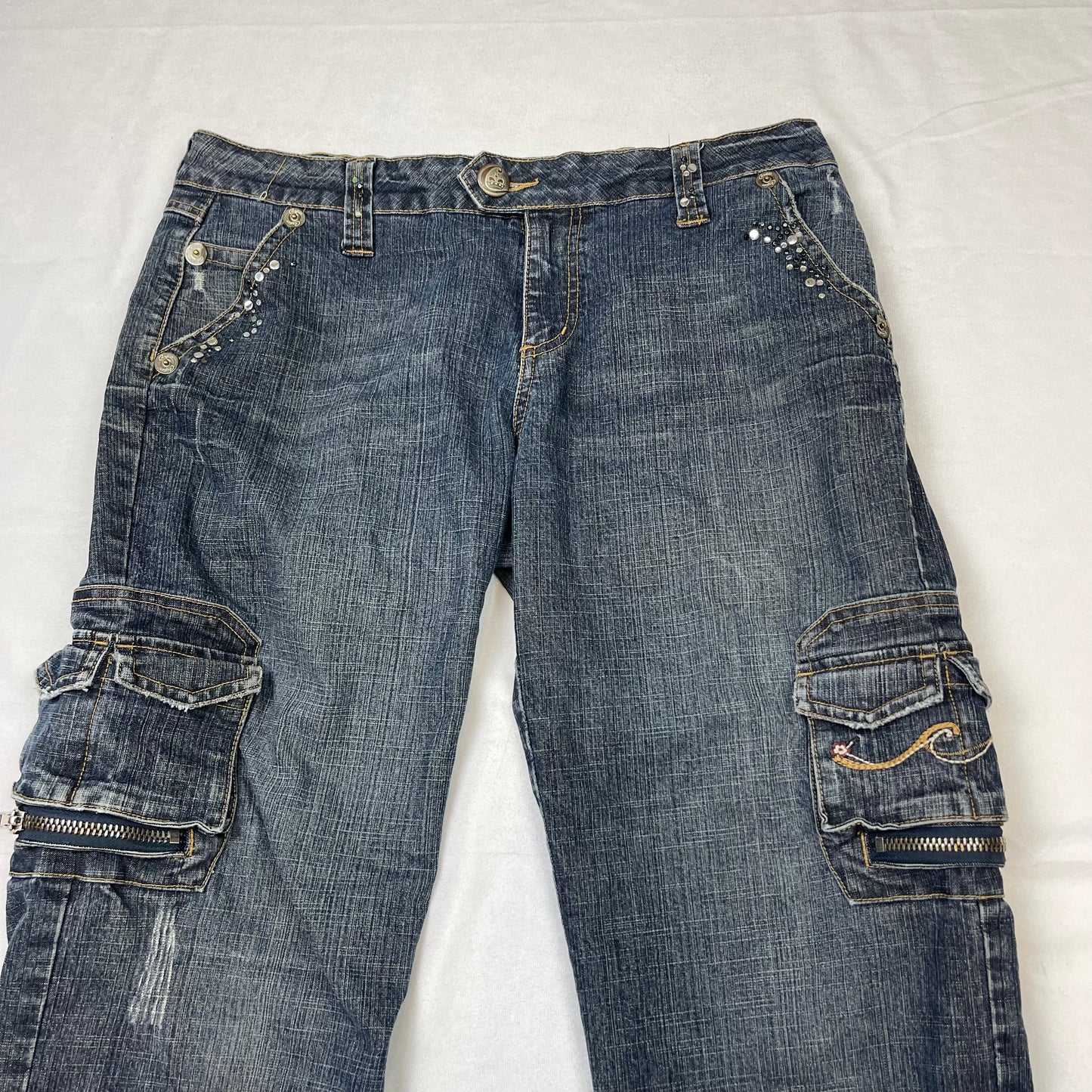 Grunge cargo baggy pants (32” petite)