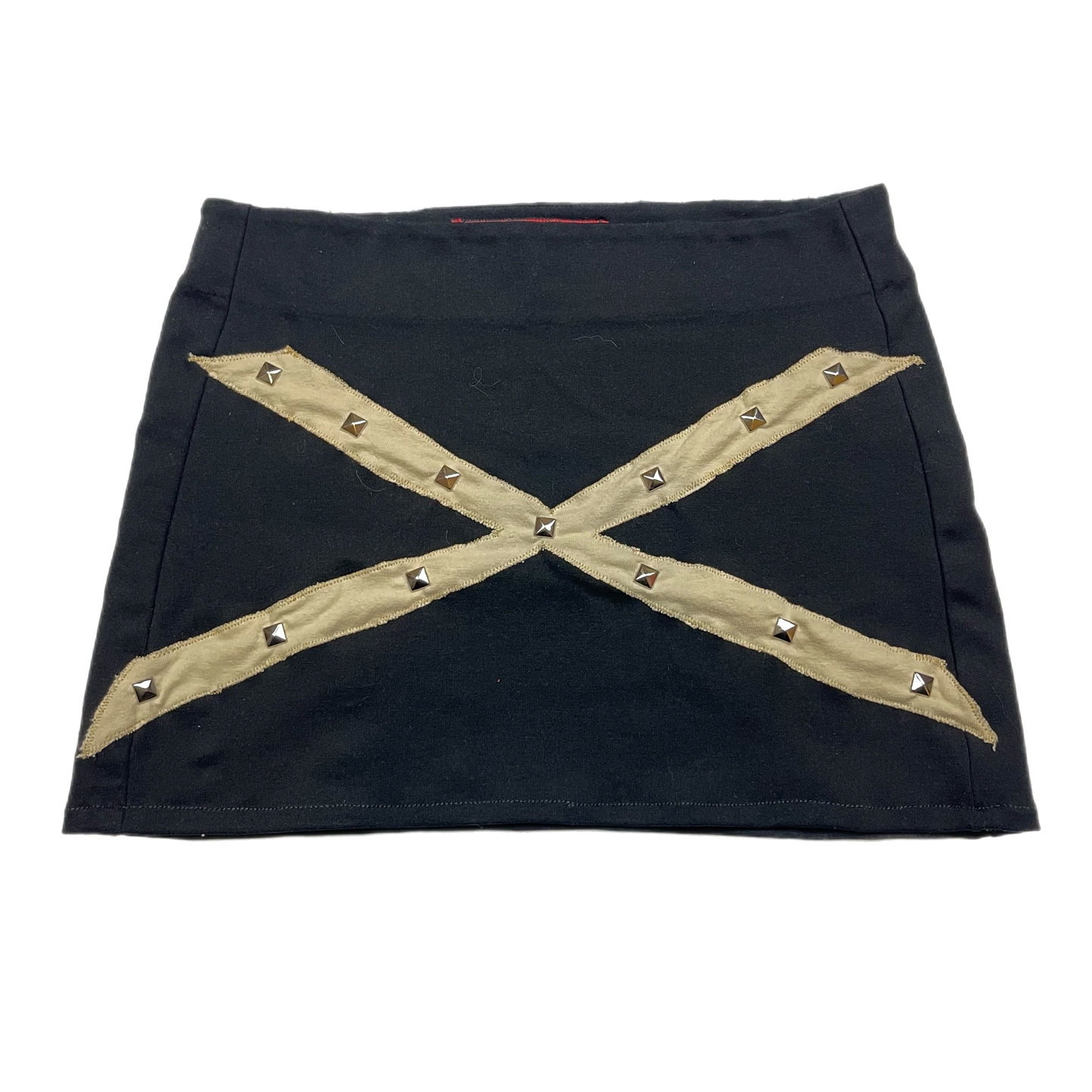 Mallgoth upcycled X mini skirt (30”)
