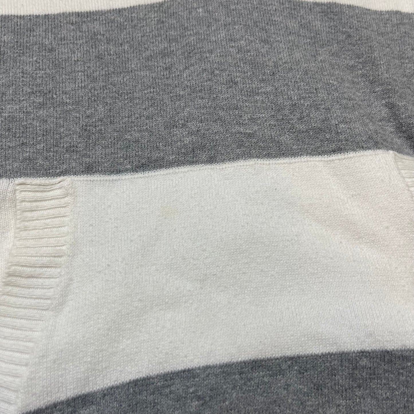 Y2K striped knit hoodie (L)