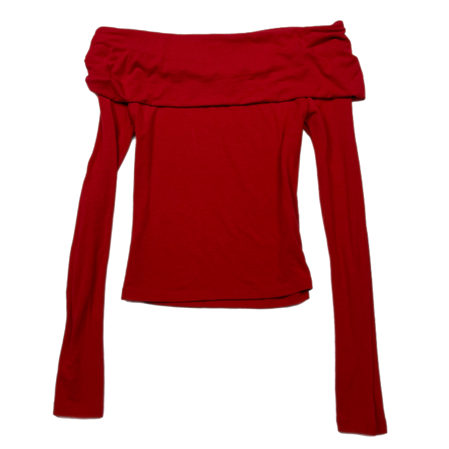 Y2K fold over off the shoulder top (XS)