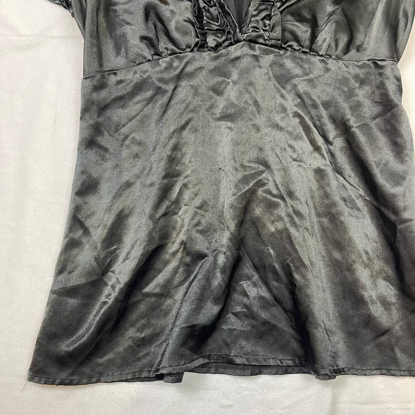 Y2K silky blouse (M)