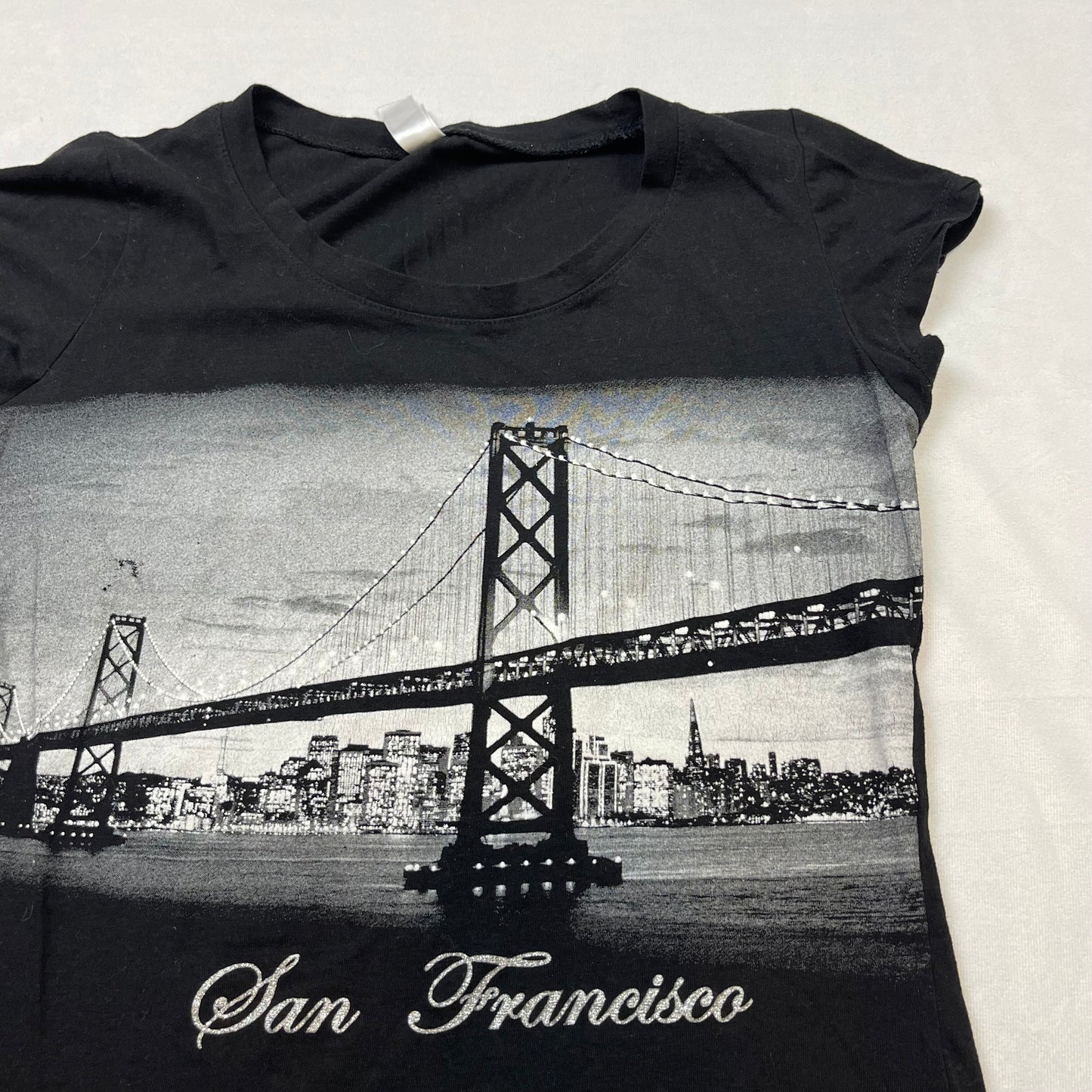 Grunge city scene graphic top (XL)