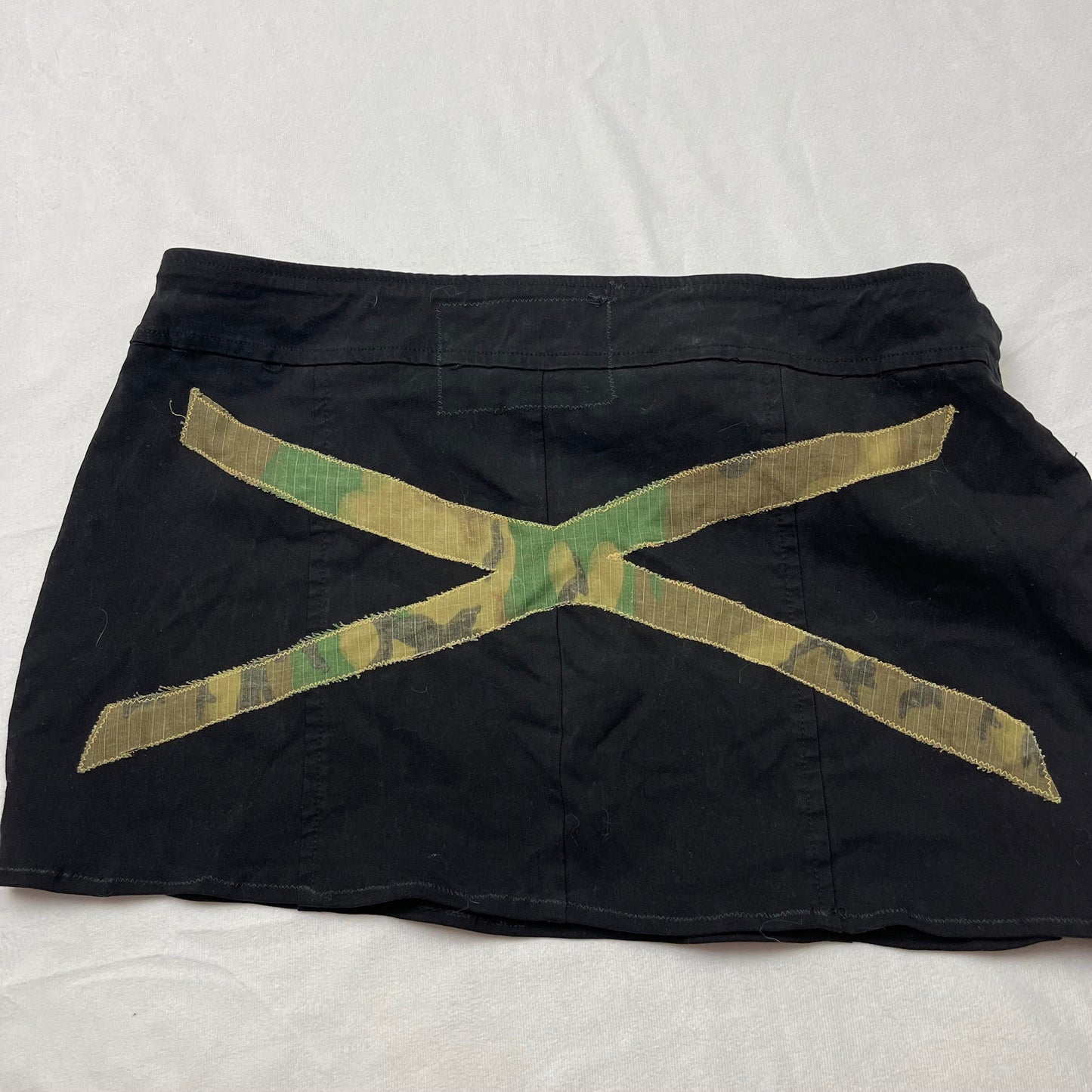 Mallgoth X upcycled mini skirt (32”)