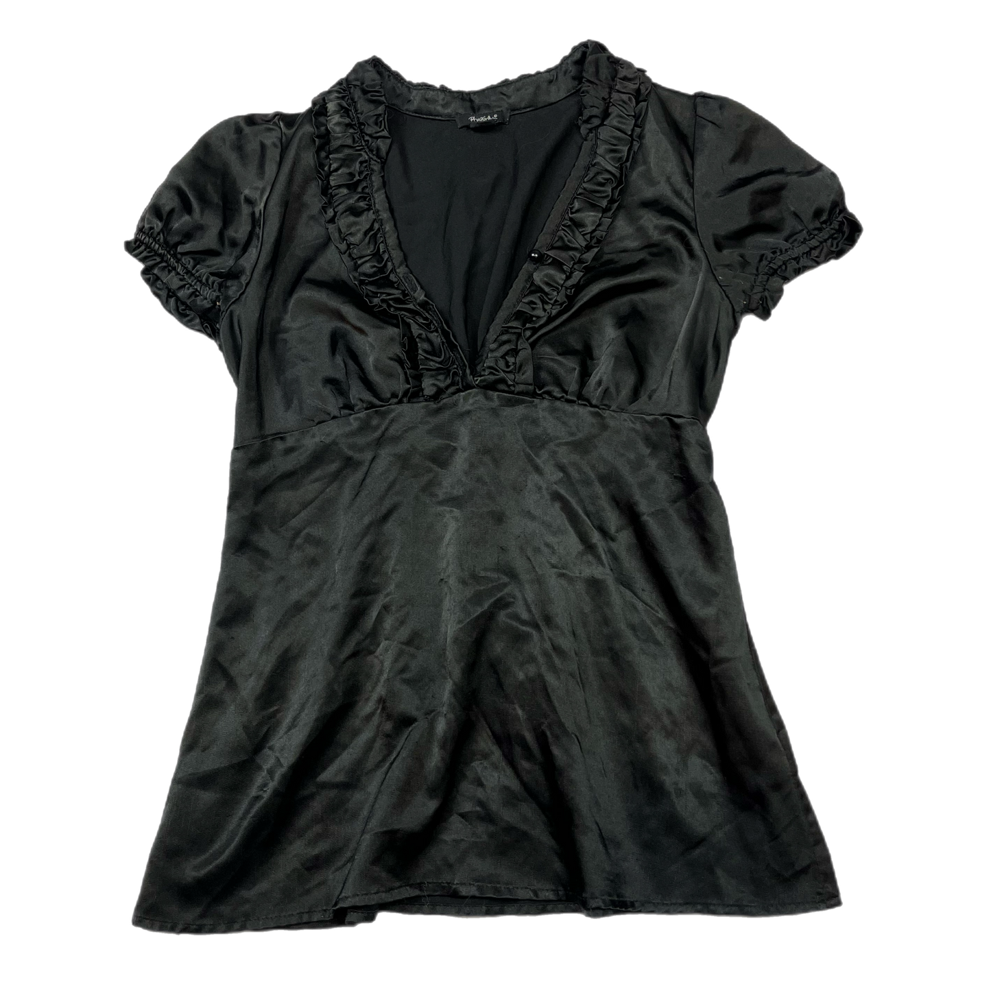 Y2K silky blouse (M)