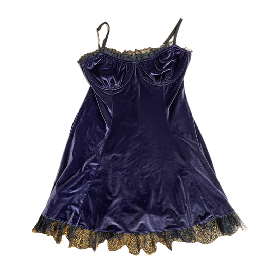 Goth velvet lace dress (1XL)