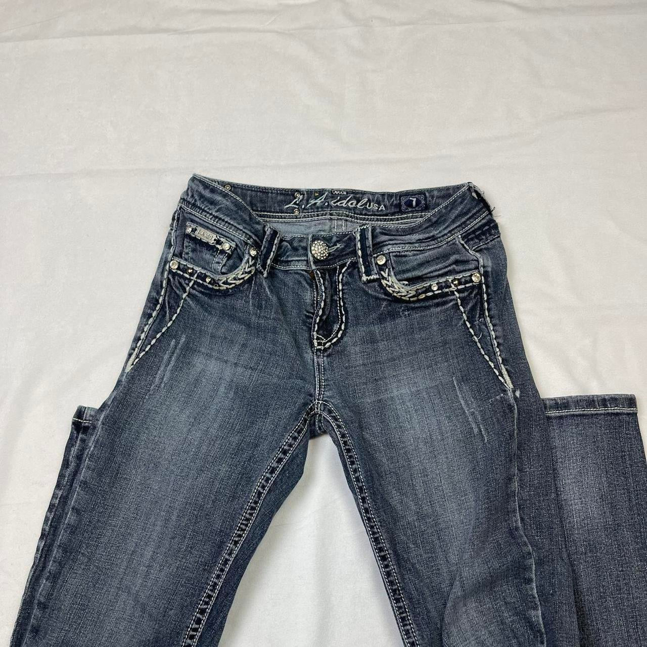 Mcbling la idol low rise jeans (28”)