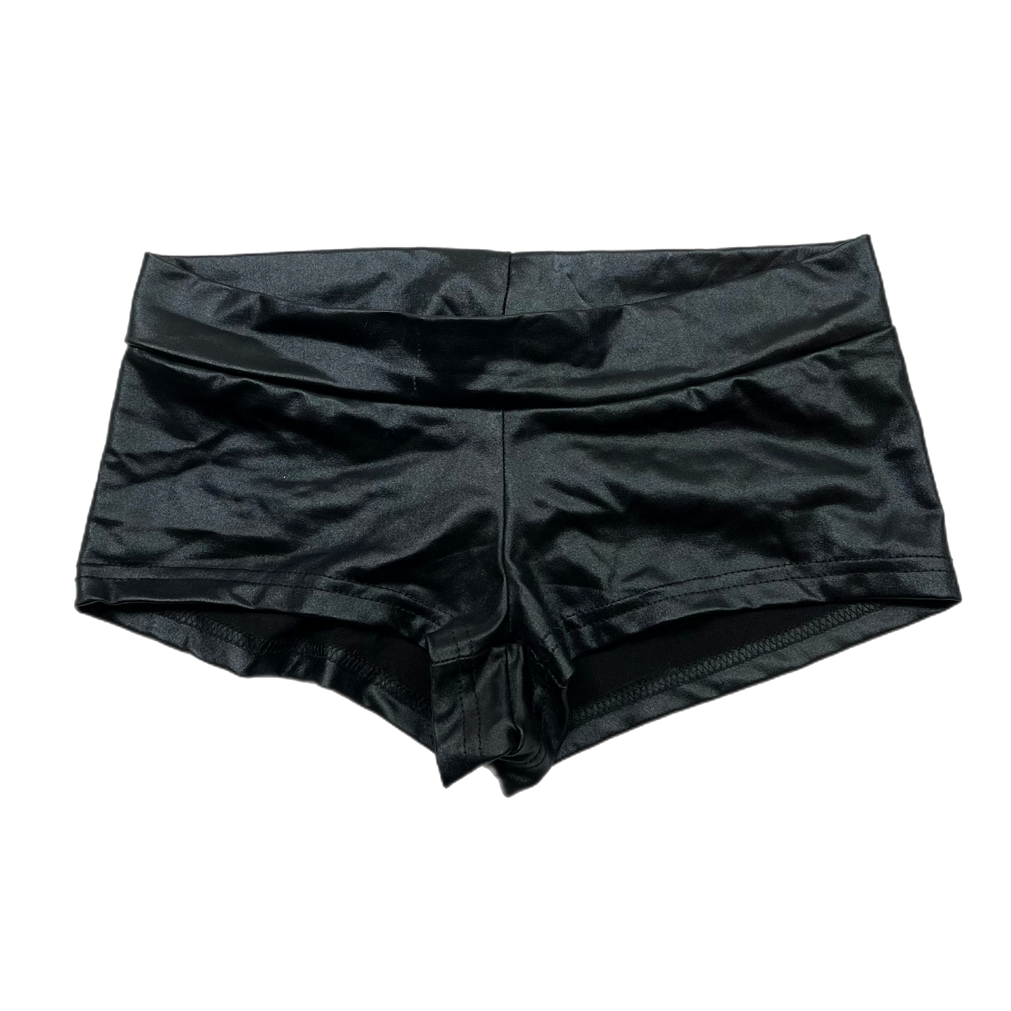 Pleather micro mini shorts (S)