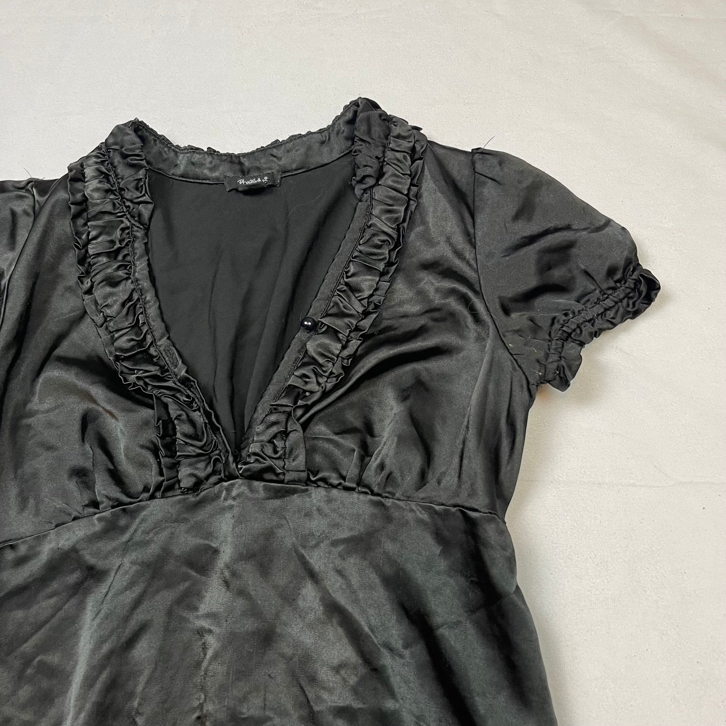 Y2K silky blouse (M)