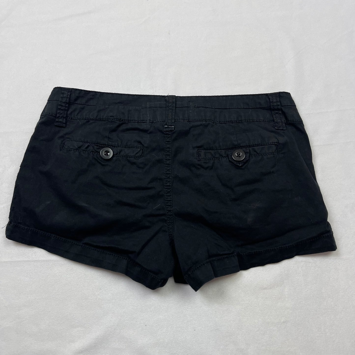 Emo upcycled binary micro shorts (28”)