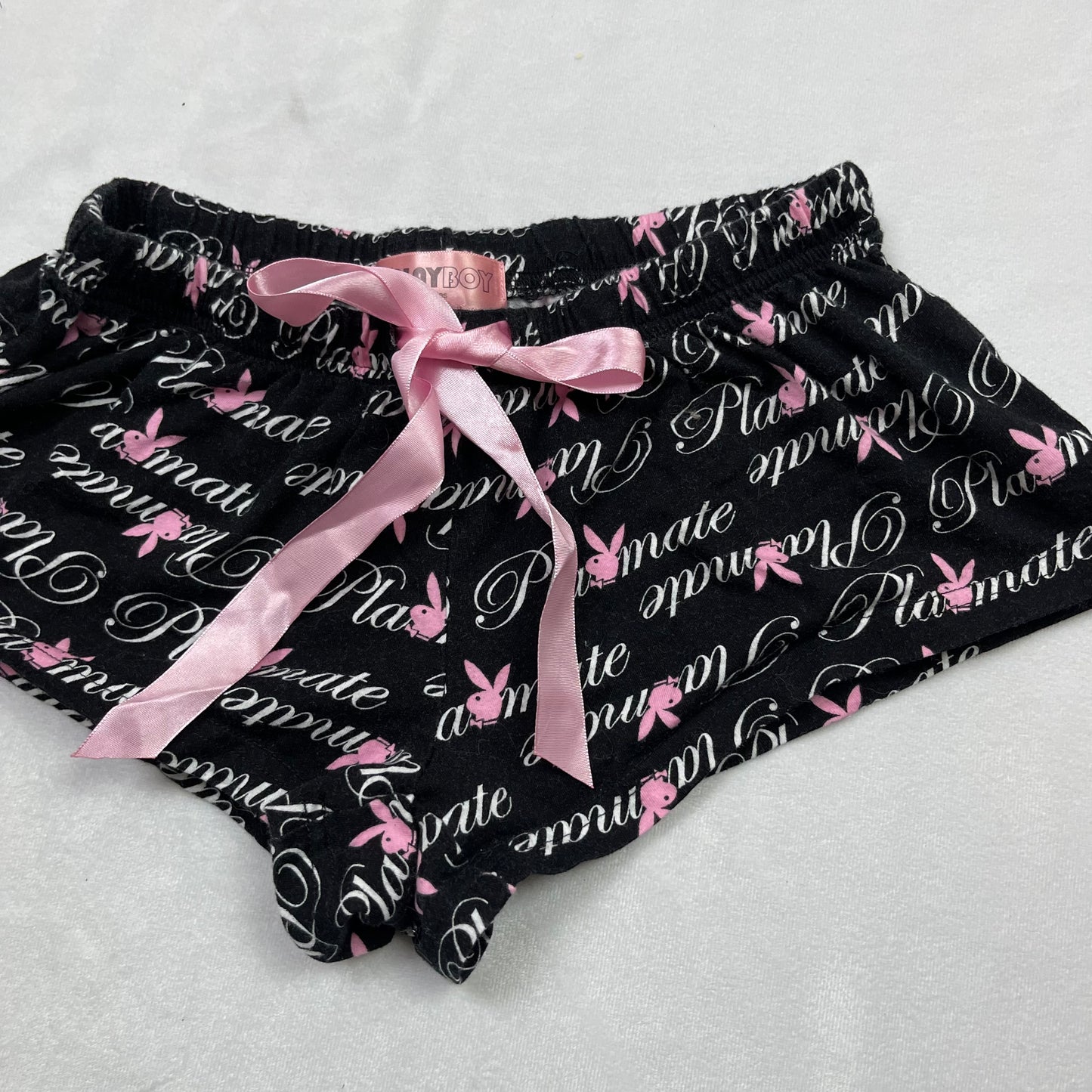 Y2K playboy mini shorts (S)