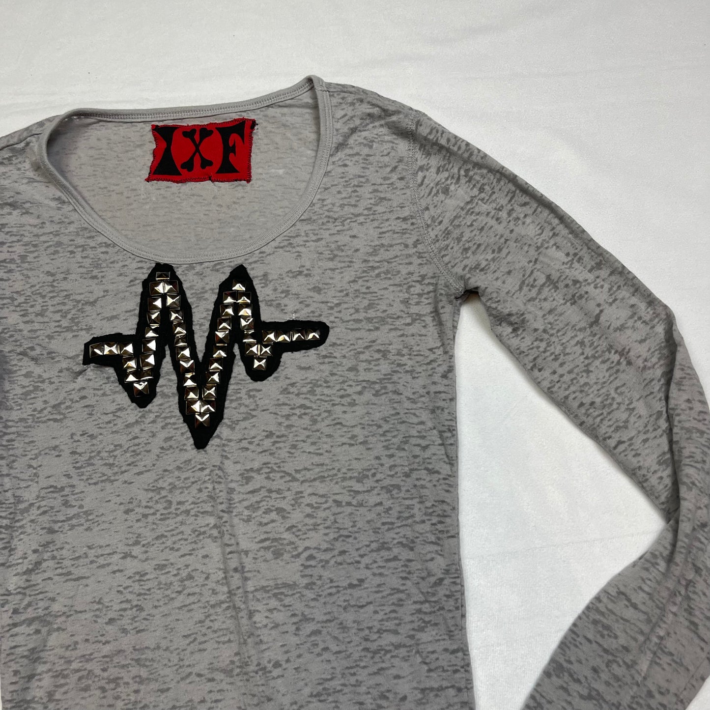 Emo upcycled stud top (S)