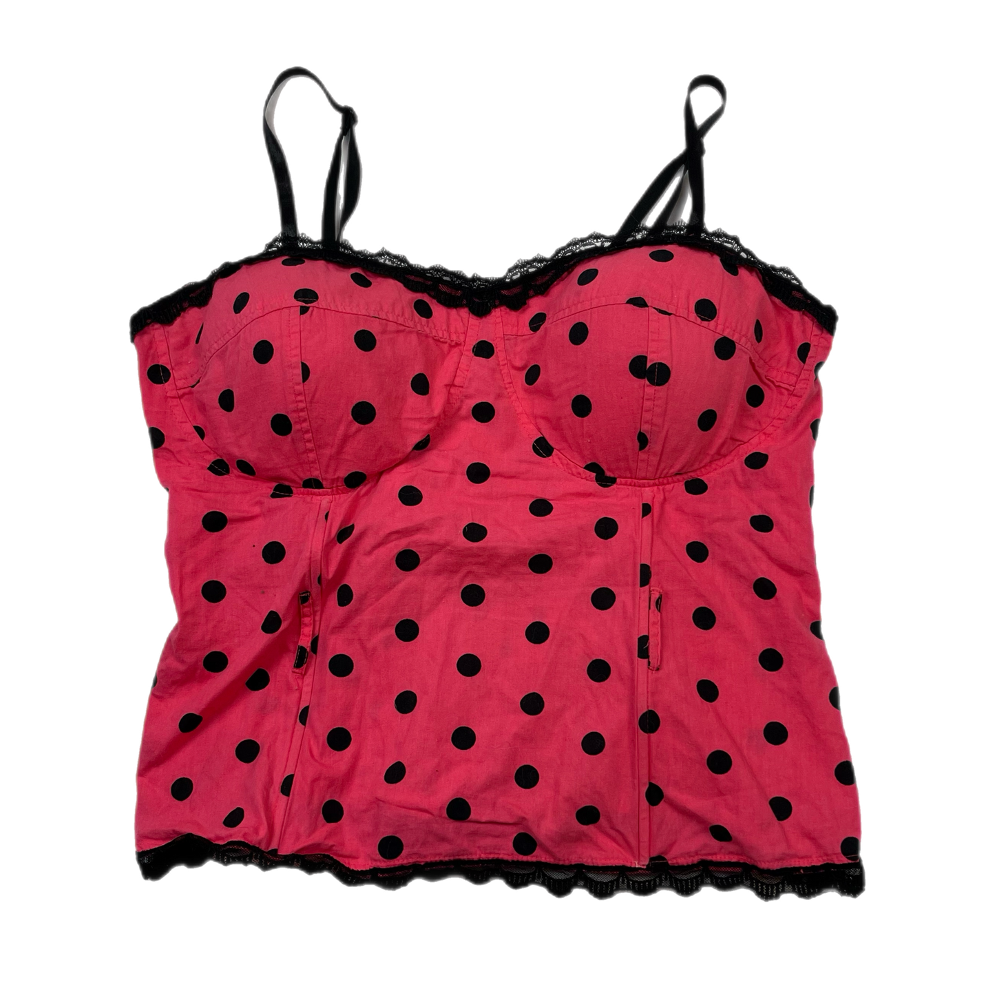 Y2K polka dot corset top (1X)