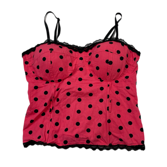 Y2K polka dot corset top (1X)