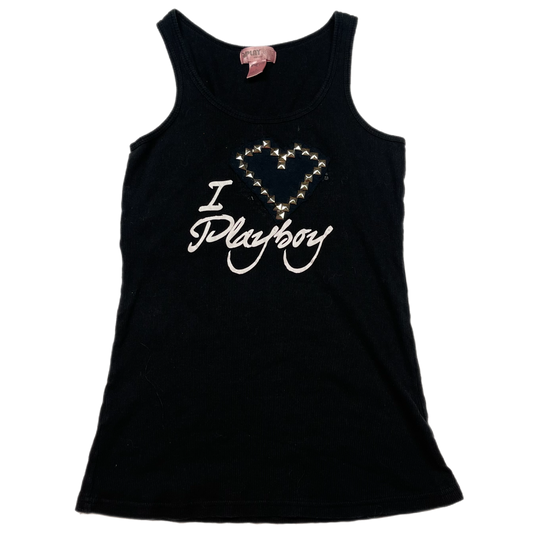 Y2K studded playboy top (L)