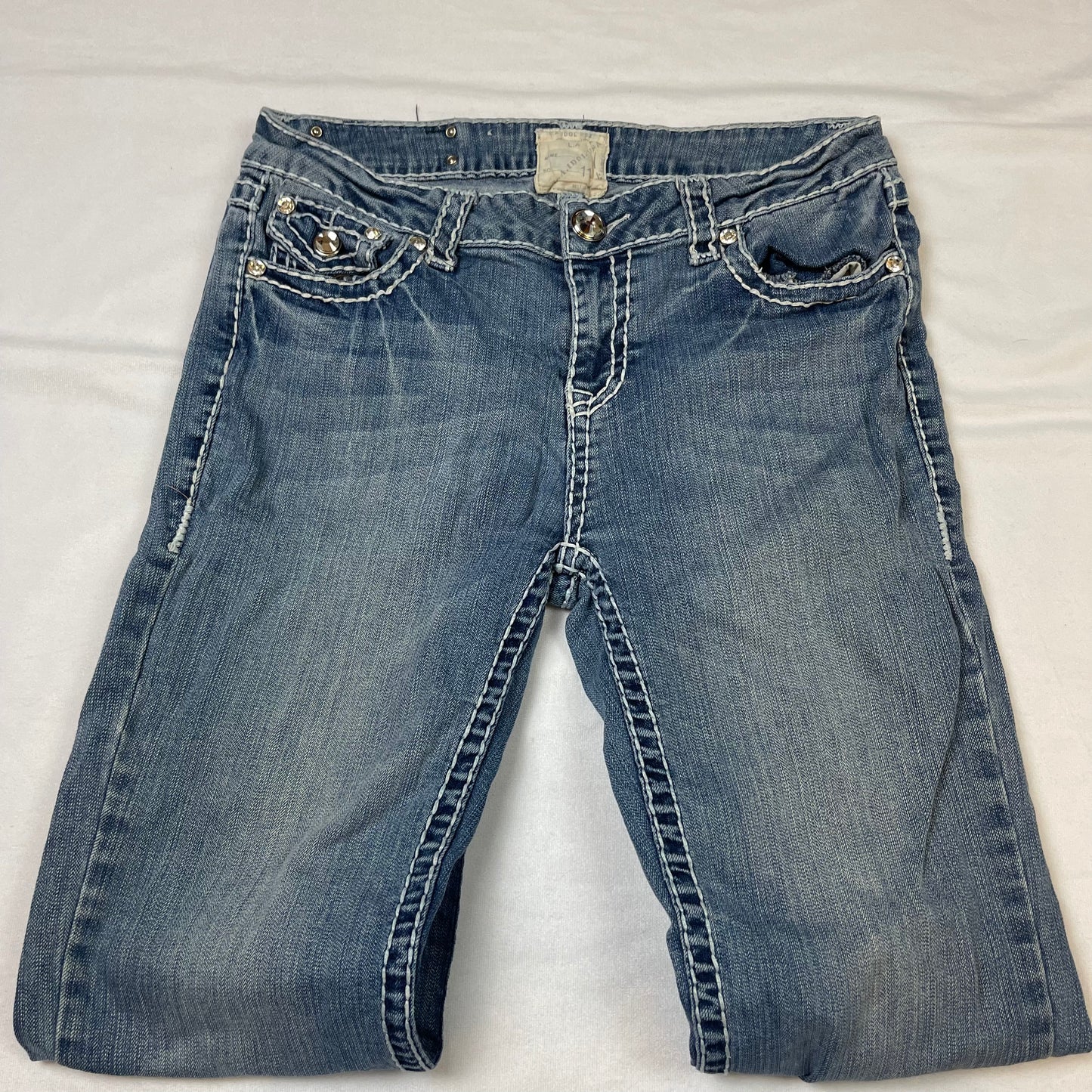 Y2K mcbling bootcut jeans (32”)