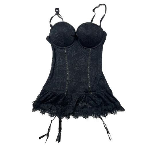 Grunge lace bustier corset top (L)