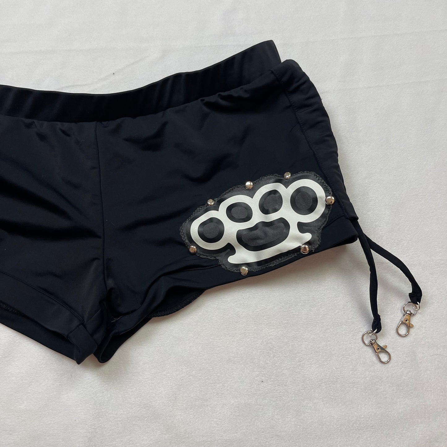 Emo upcycled micro shorts (M)