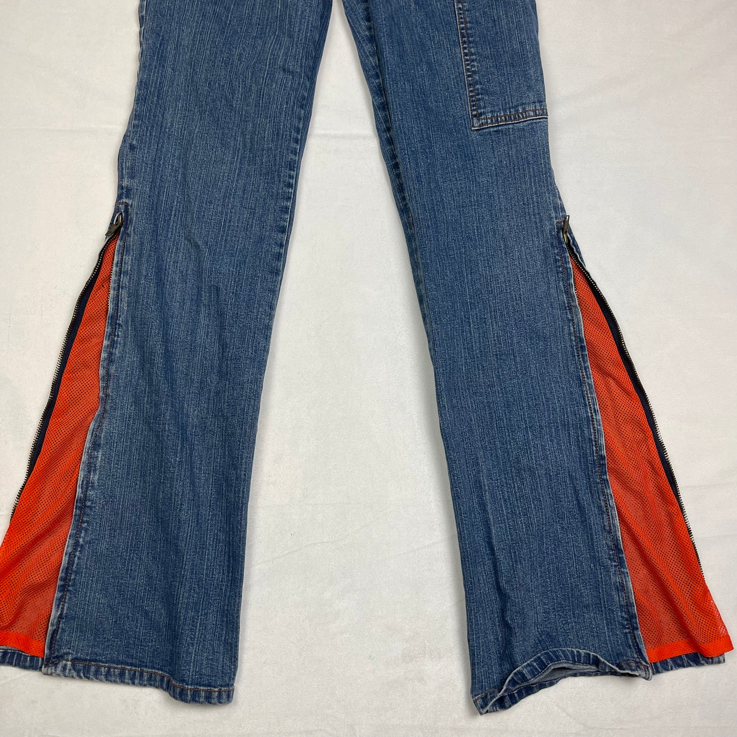 Rave mesh zipper jeans (28”)