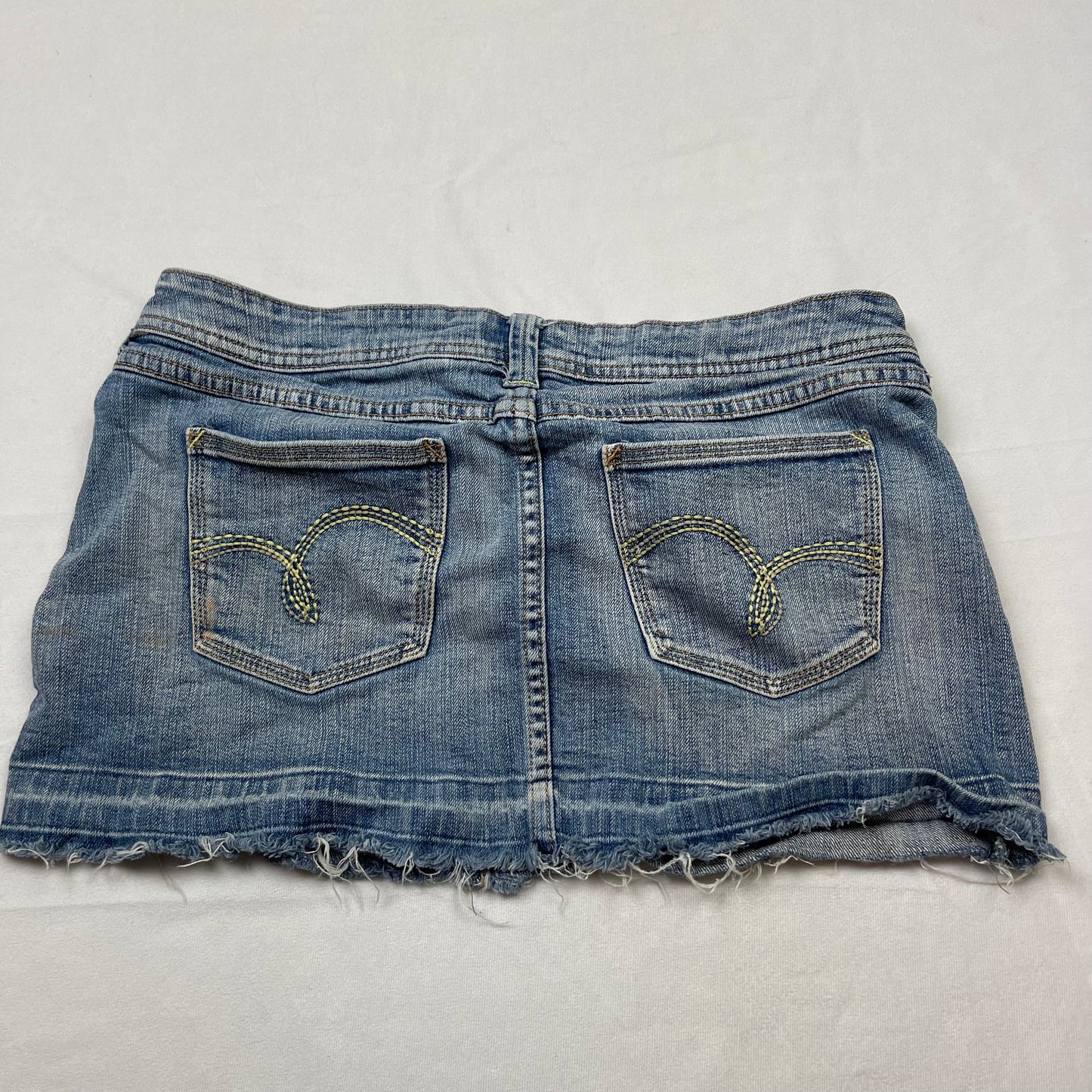 Y2K denim micro mini skirt (30”)