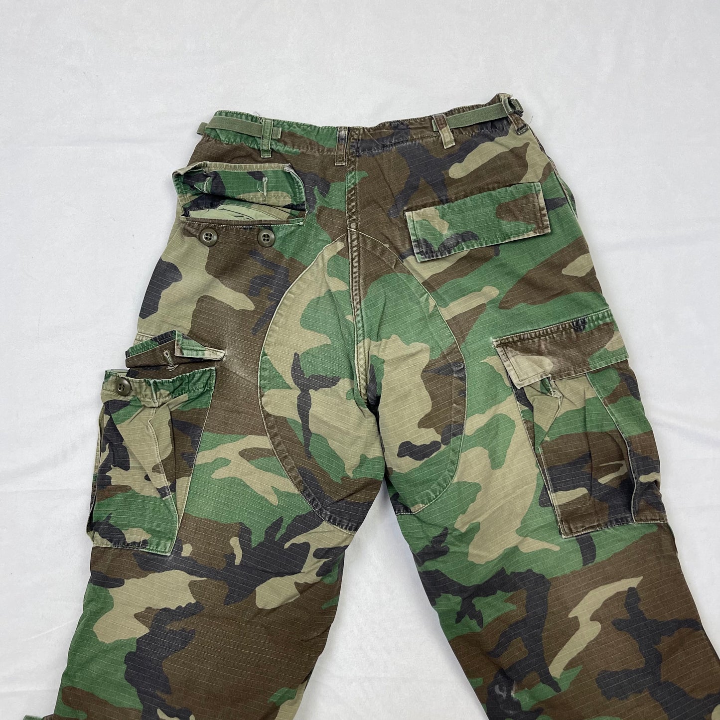 Grunge camo cargo pants (27”)