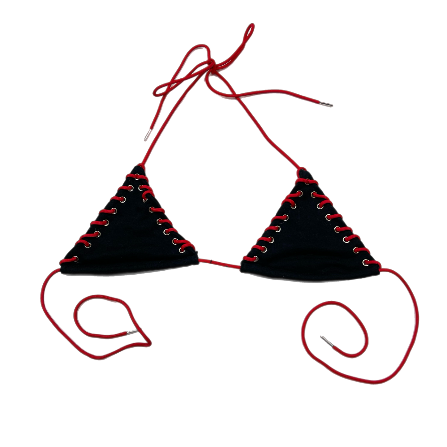 Mallgoth grommet tie up bikini top (S)