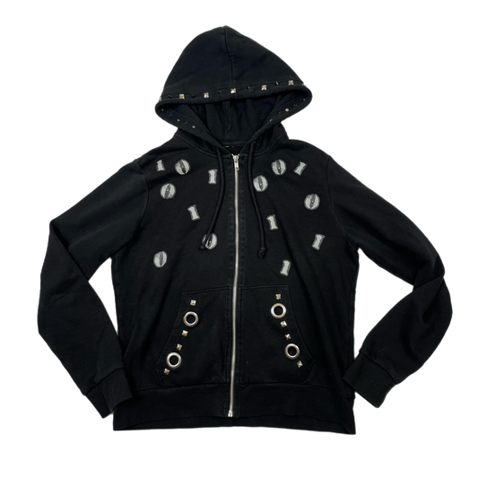 Mallgoth upcycled binary hoodie (L/XL)