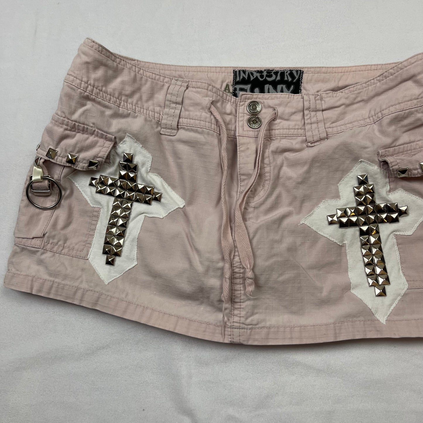 Mallgoth upcycled cross mini skirt (30”)