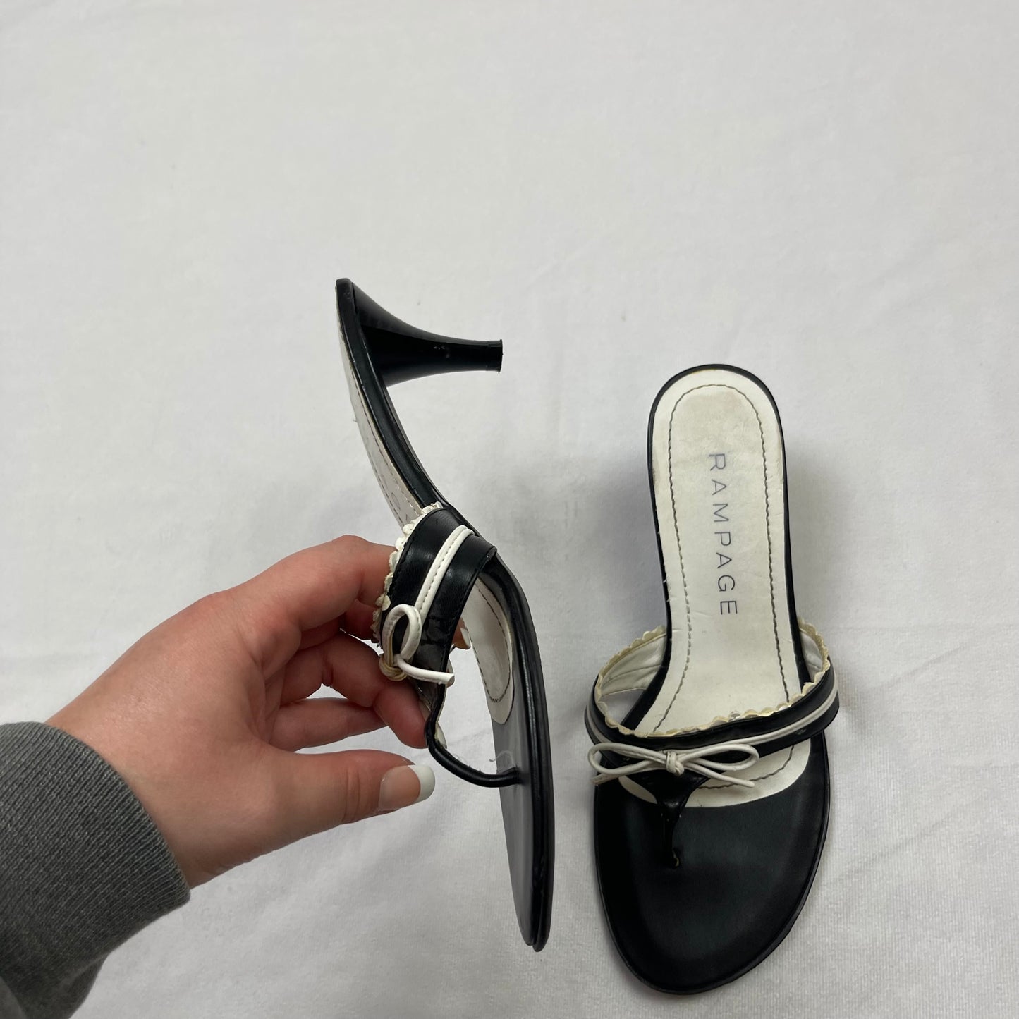 90s rampage bow kitten heels (W6)