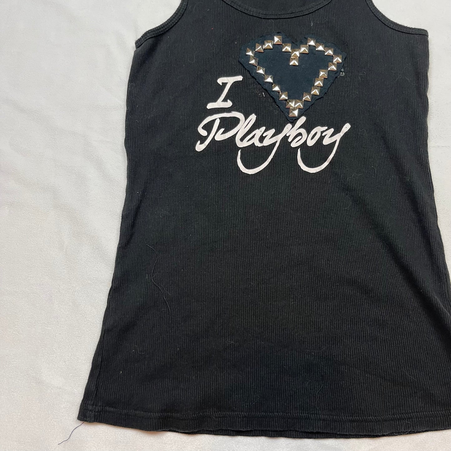 Y2K studded playboy top (L)