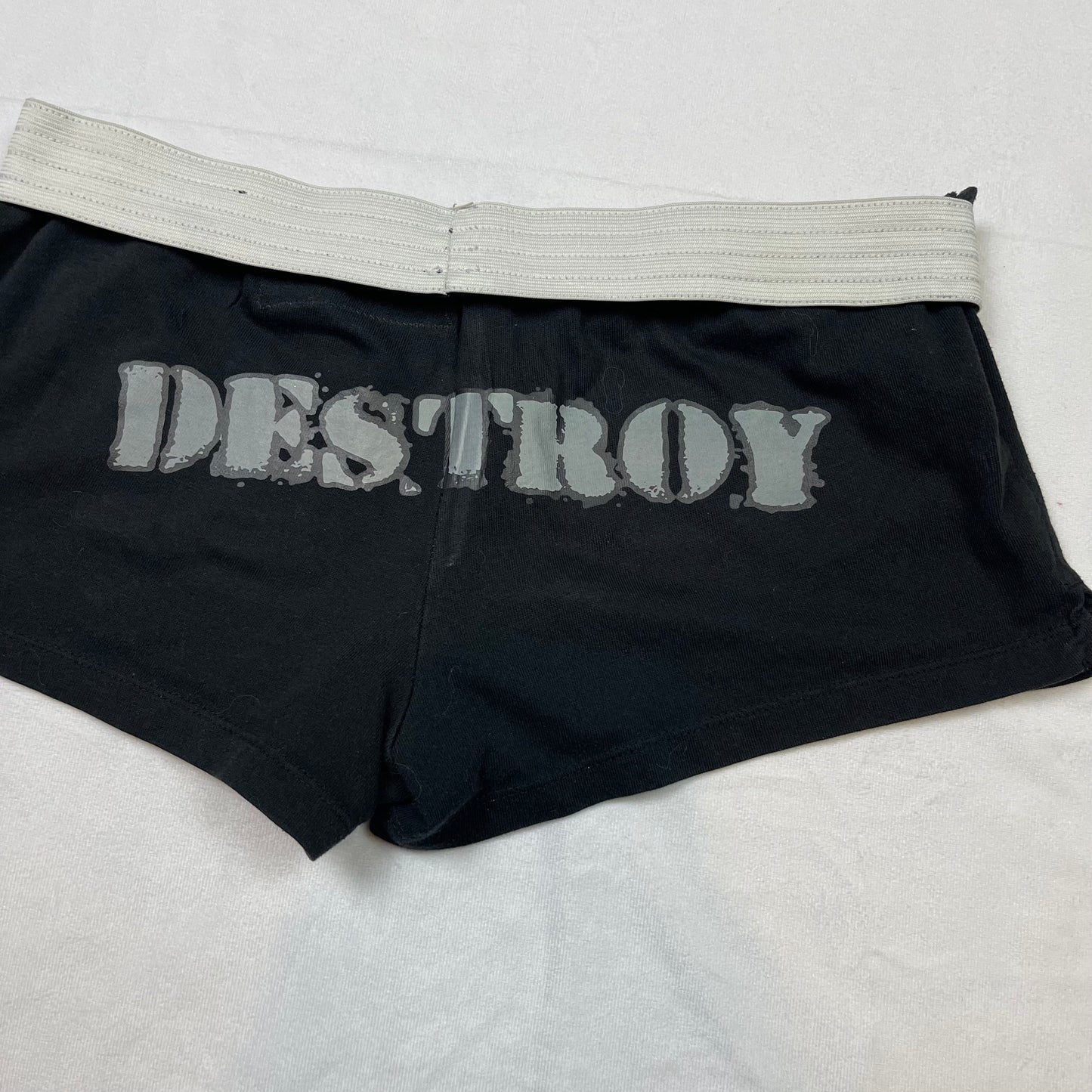 Mallgoth upcycled destroy shorts (33”)